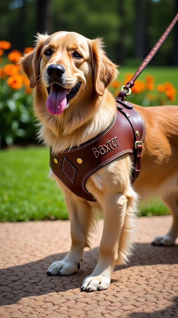 custom leather dog harnesses
