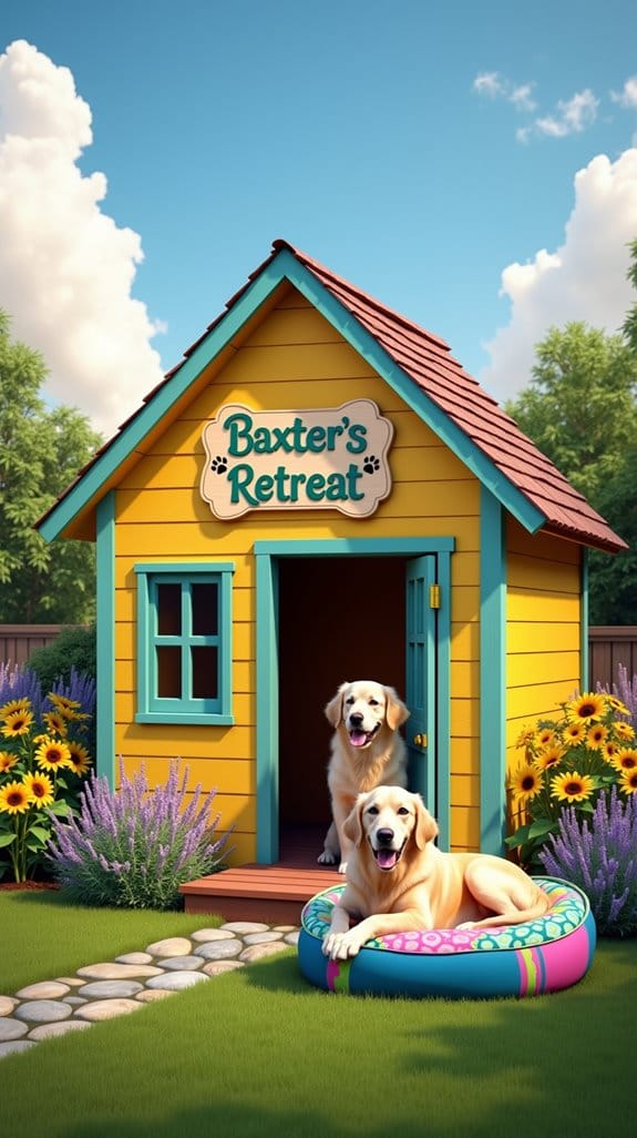 customizable colorful dog houses