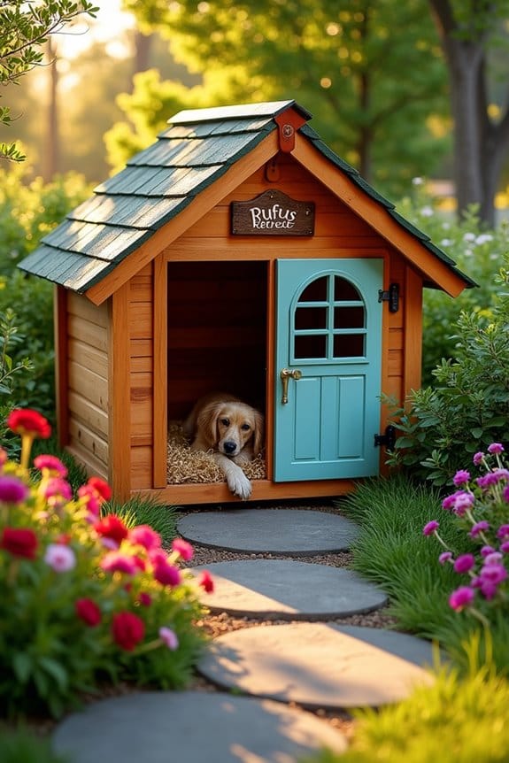 customizable dog cabin doors