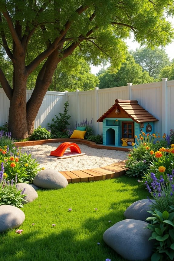 dog friendly fenced play area