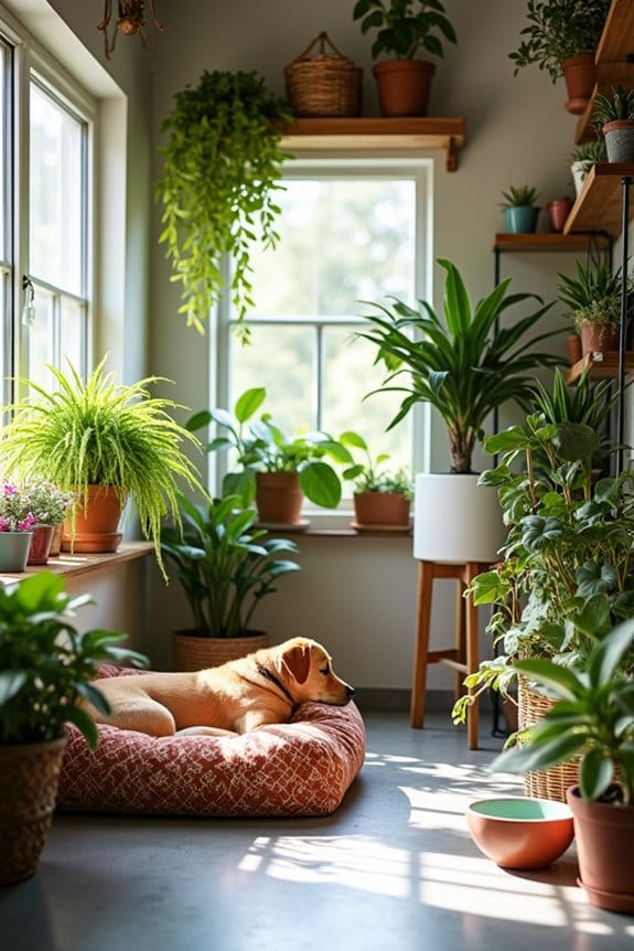 dog friendly indoor plant design
