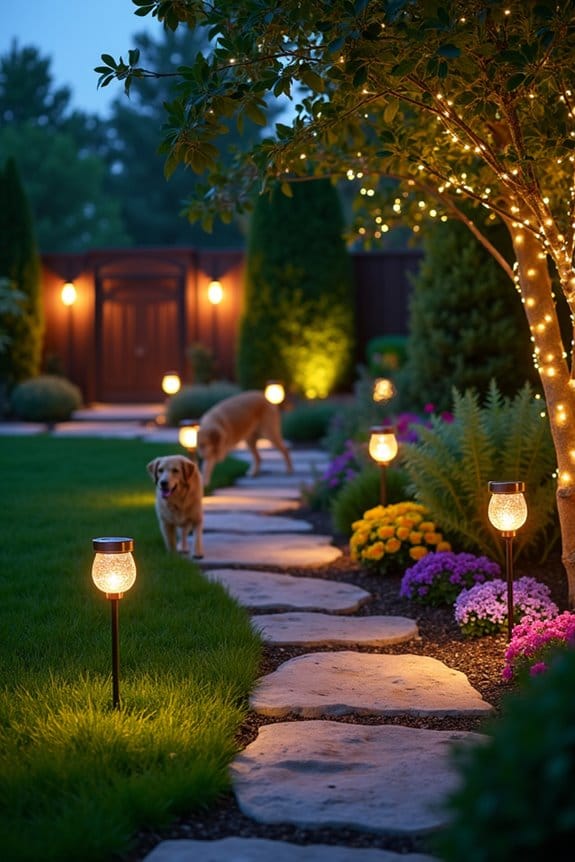 dog friendly landscape lighting options
