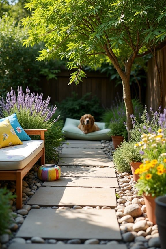 dog friendly natural patio design