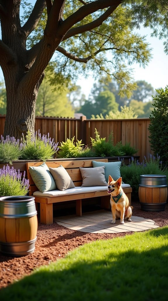 eco friendly dog seating area