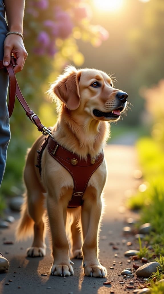 elegant functional leather harness