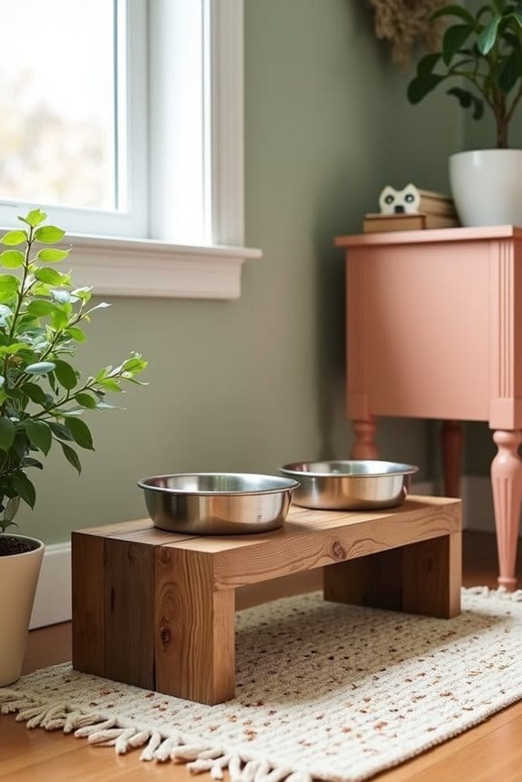 elevated dog feeder design