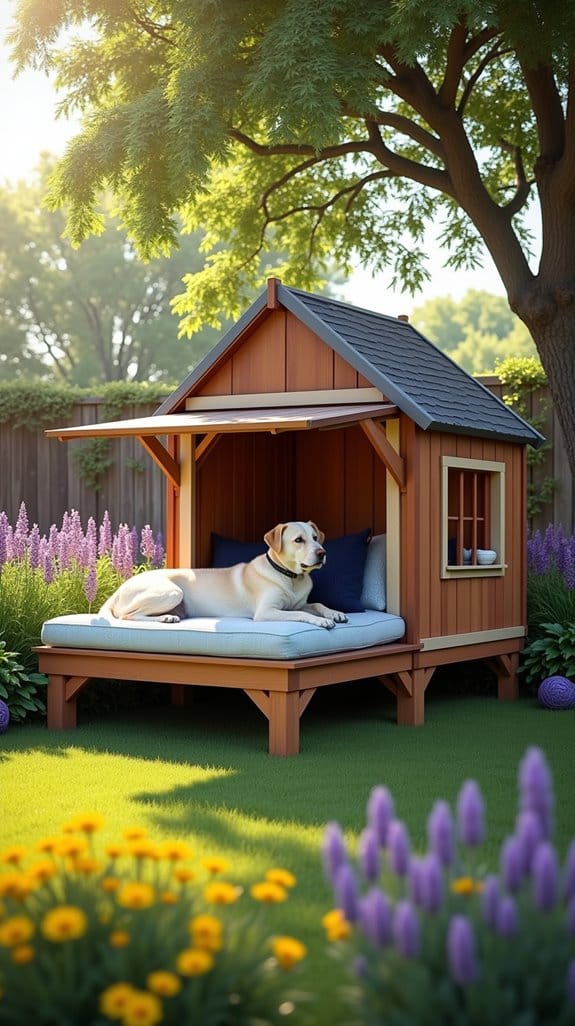 elevated dog house comfort