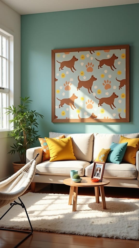 furry friend pattern artwork