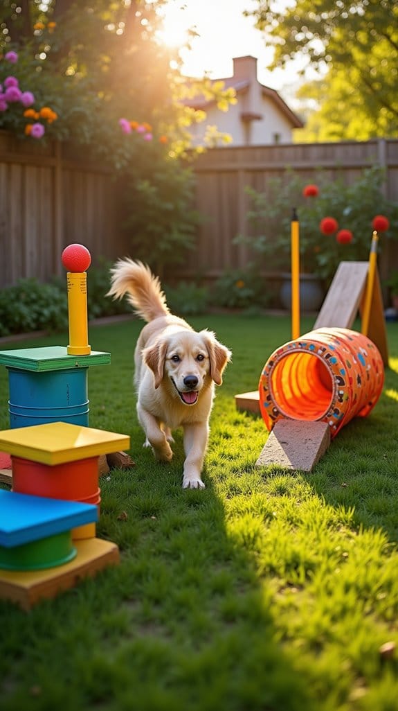 interactive backyard agility course