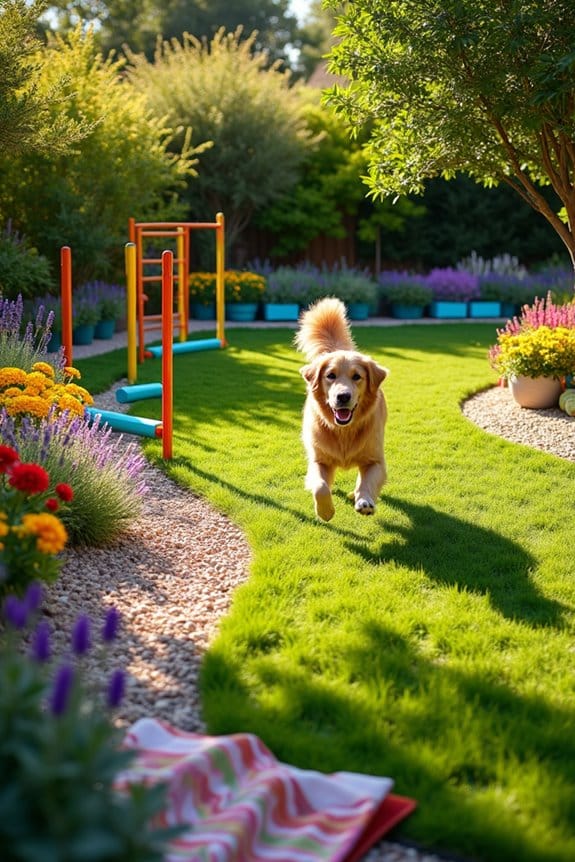 interactive dog play zone