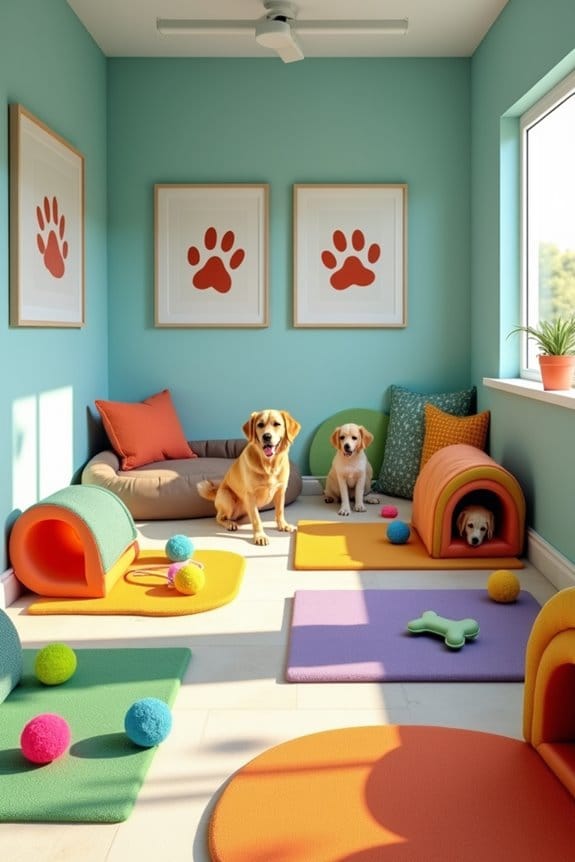 interactive dog play zone