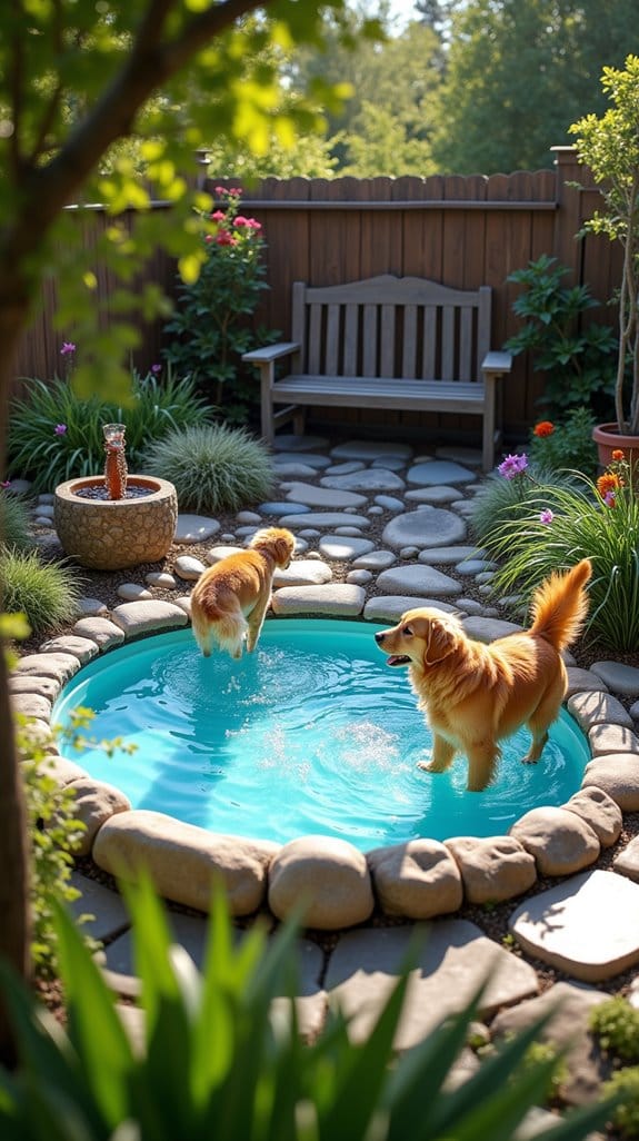 interactive dog water features