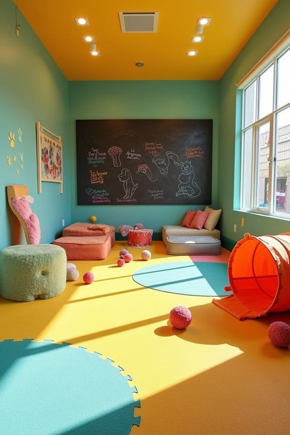 joyful interactive dog play