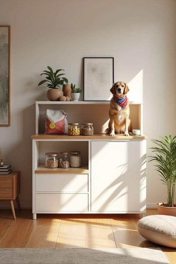 modern stylish dog storage