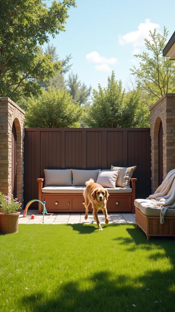 multipurpose dog run features