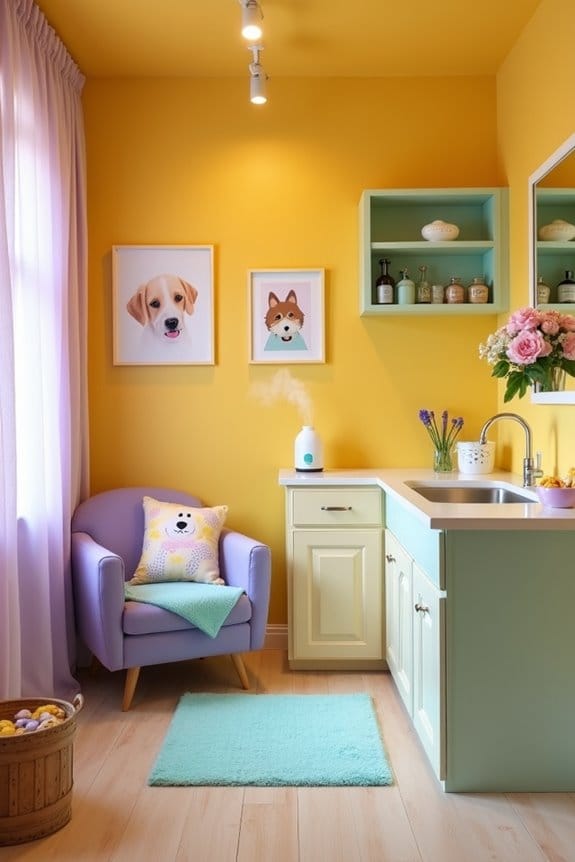 scented ambiance enhances grooming