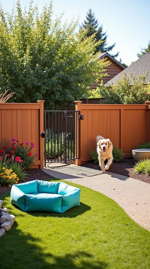 stylish and functional dog run