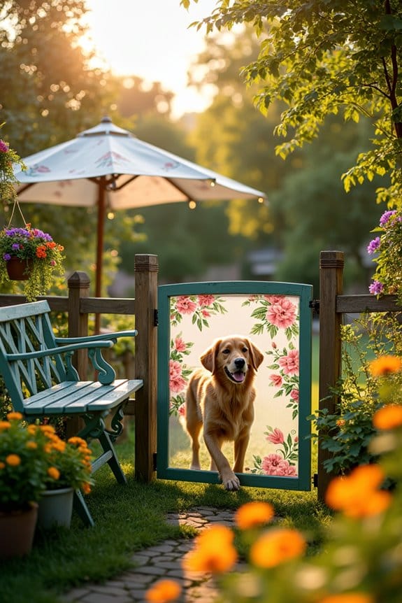 stylish mesh pet gates