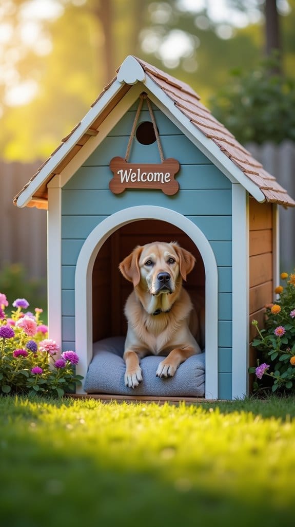 stylish practical dog house roofs