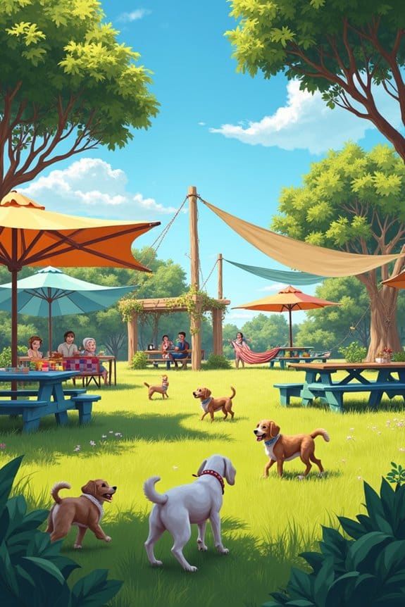 thematic shade structures enhance parks