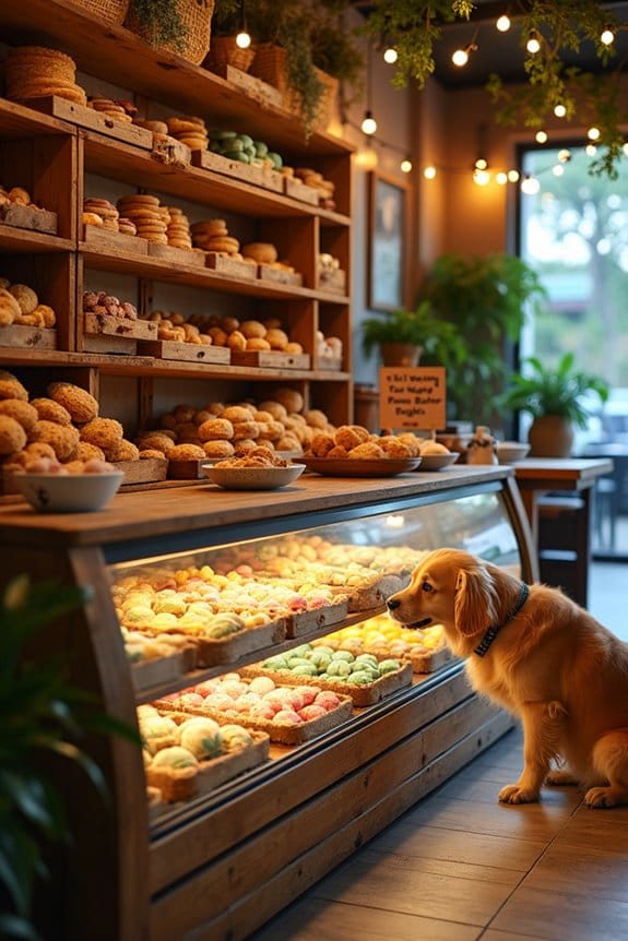 themed dog treat display