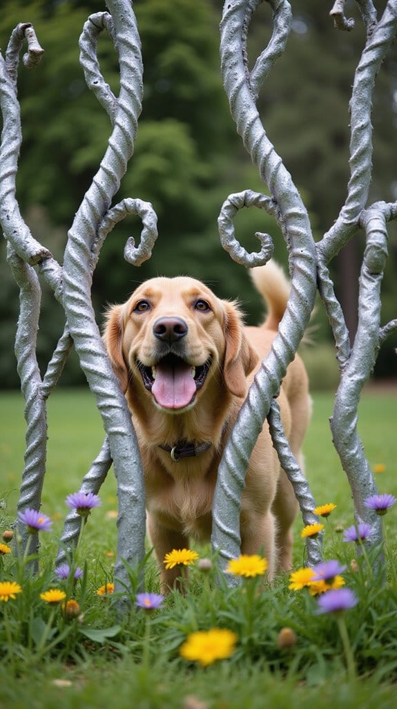 artful backyard design fences