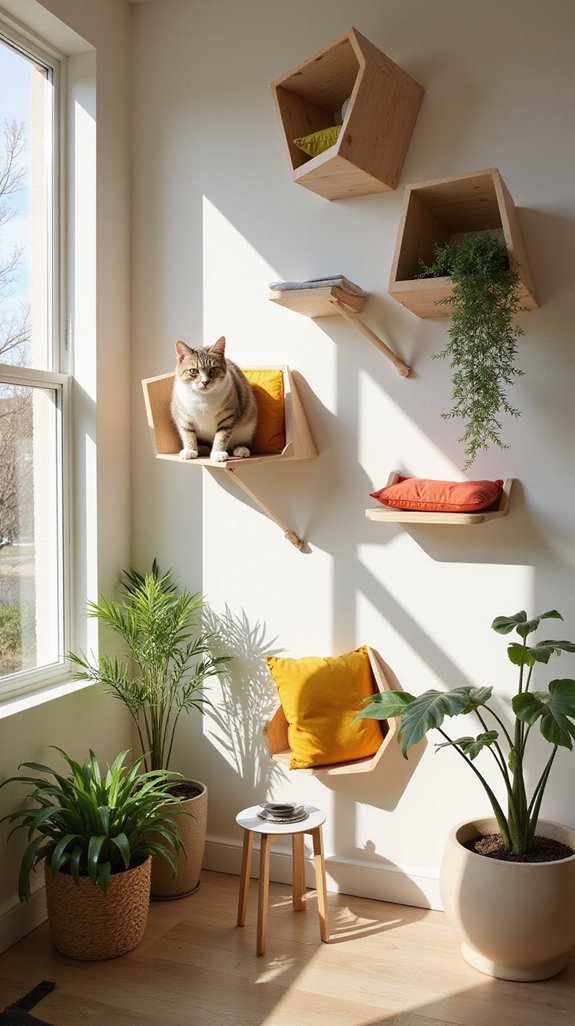 artful climbing structures for cats