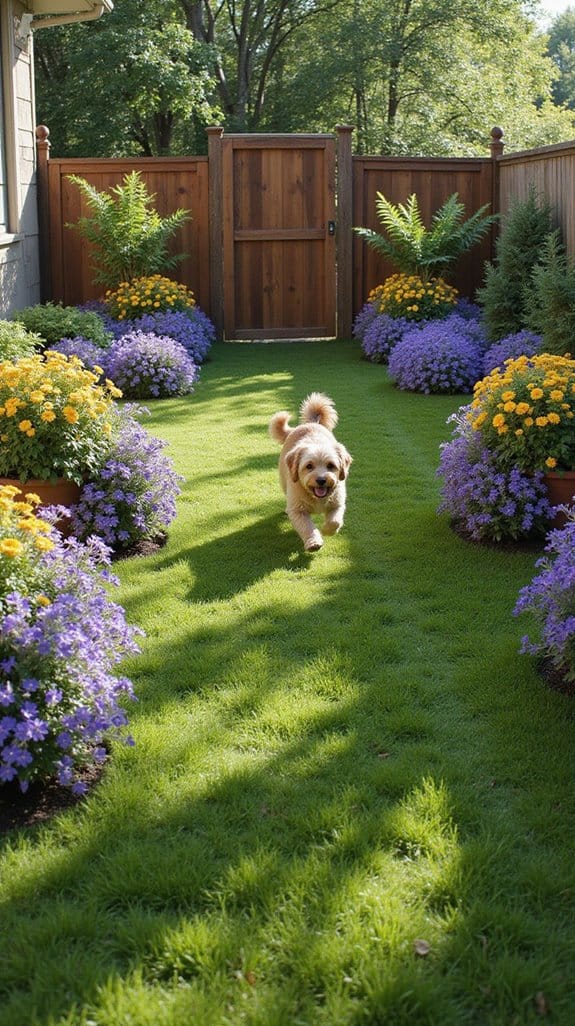 artful planter dog borders