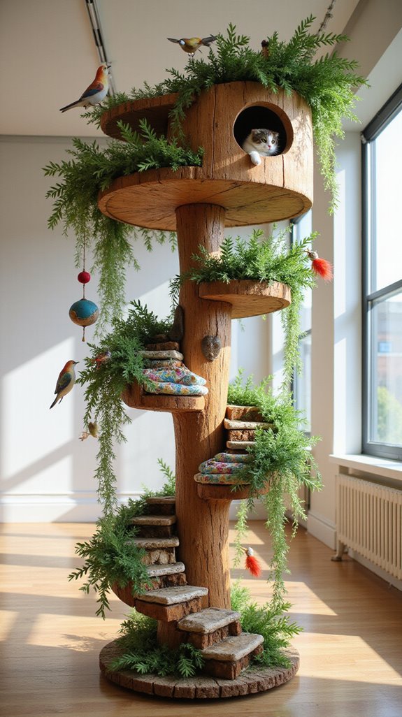 artistic cat wall sculpture