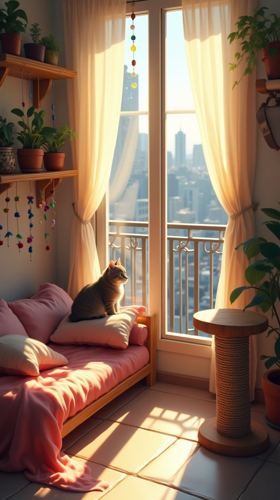 balcony cat outdoor haven