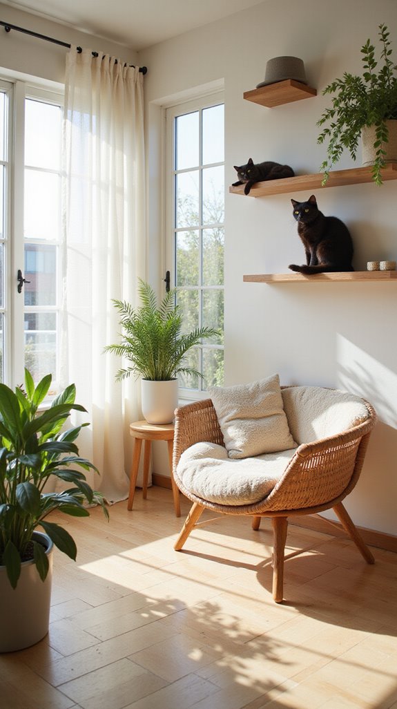 bright spaces for cats