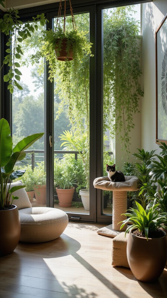 cat friendly indoor garden oasis