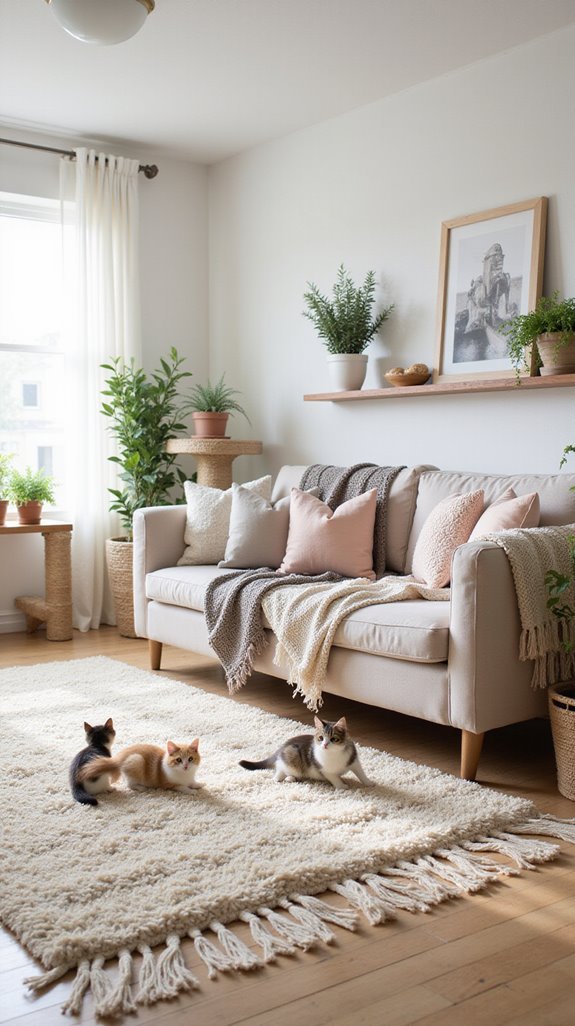 cat friendly soft textiles