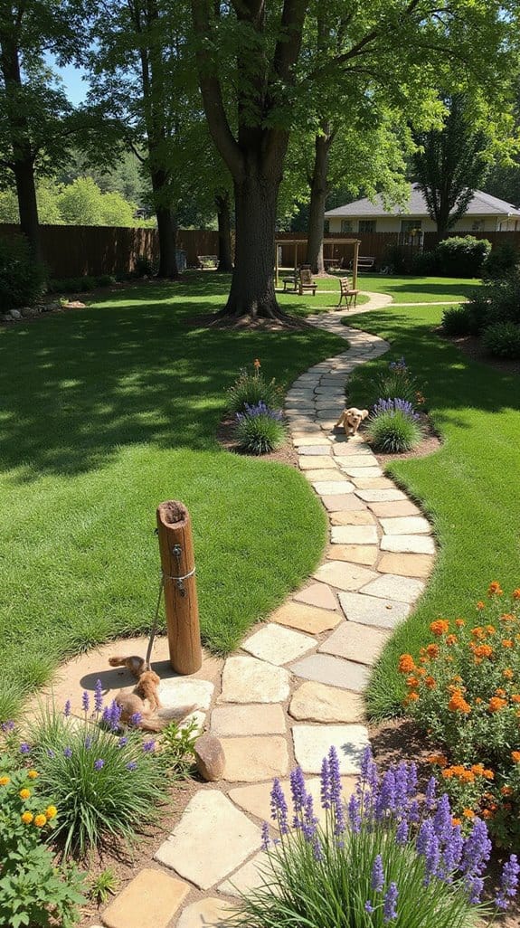 charming dog run pathways