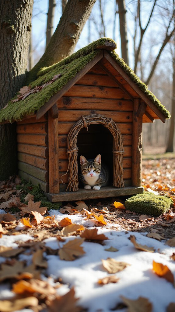 charming rustic cat sanctuary
