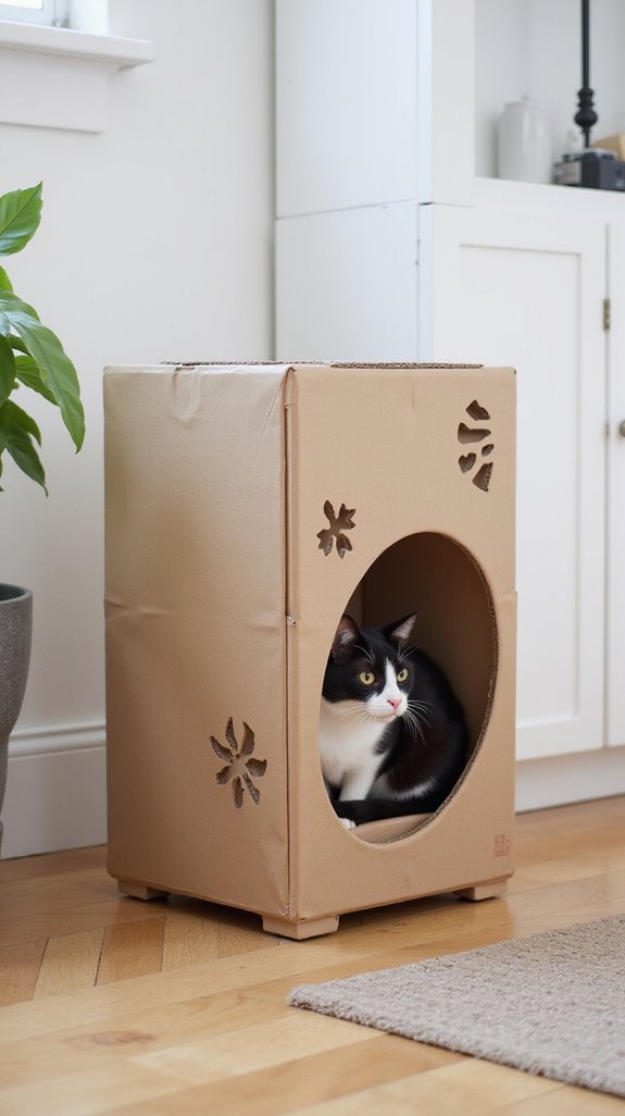 chic minimalist cat retreat