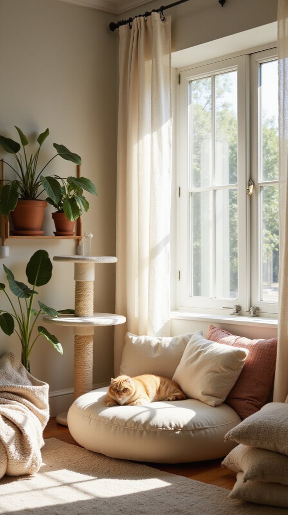 cozy cat nook design