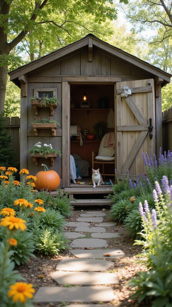 cozy cat retreat shed