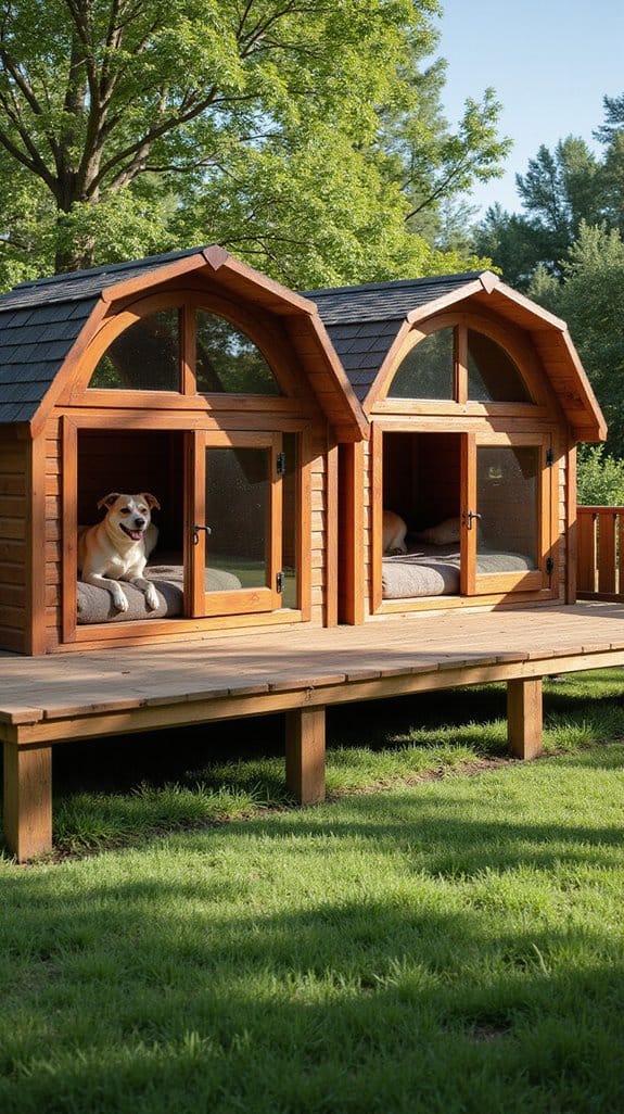 cozy elevated canine retreat