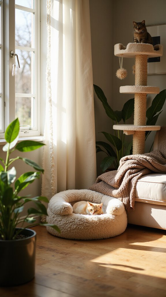 cozy feline napping spots