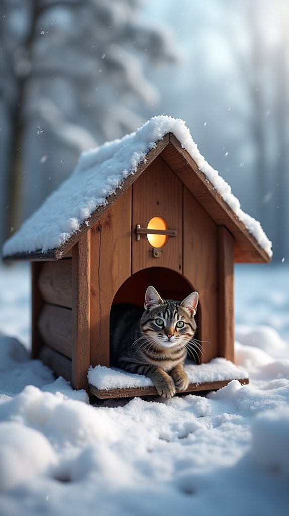 cozy insulated cat house