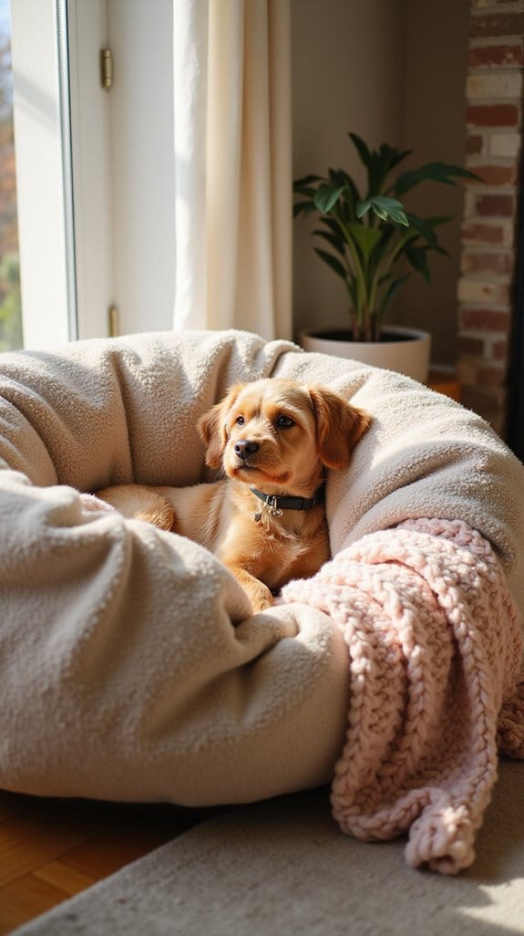 cozy knit dog blankets