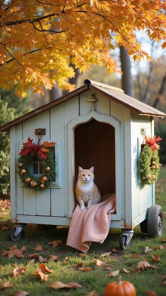 cozy mobile cat retreat