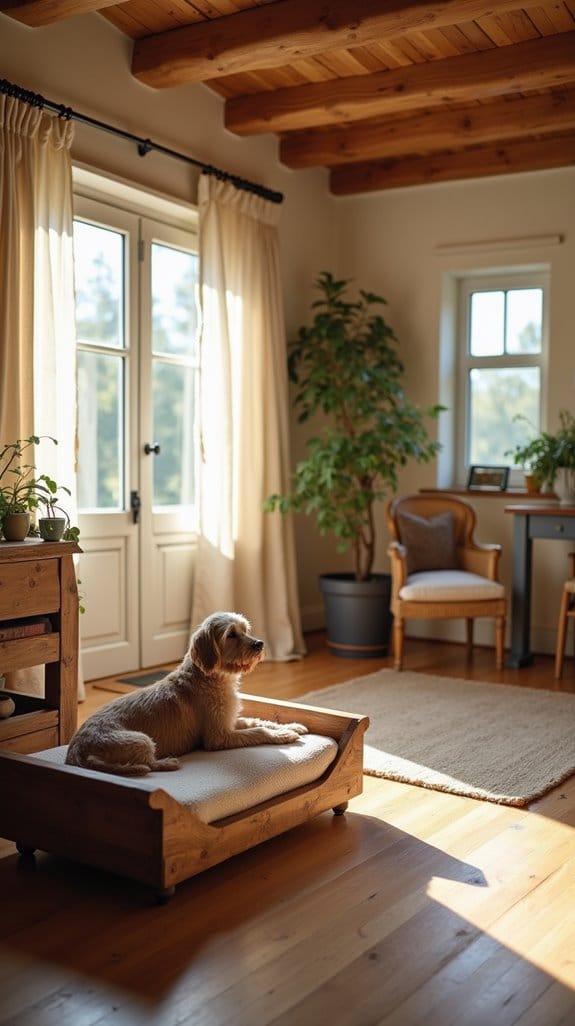 cozy rustic dog beds