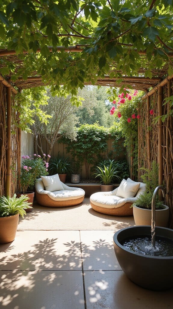 cozy shaded relaxation spots