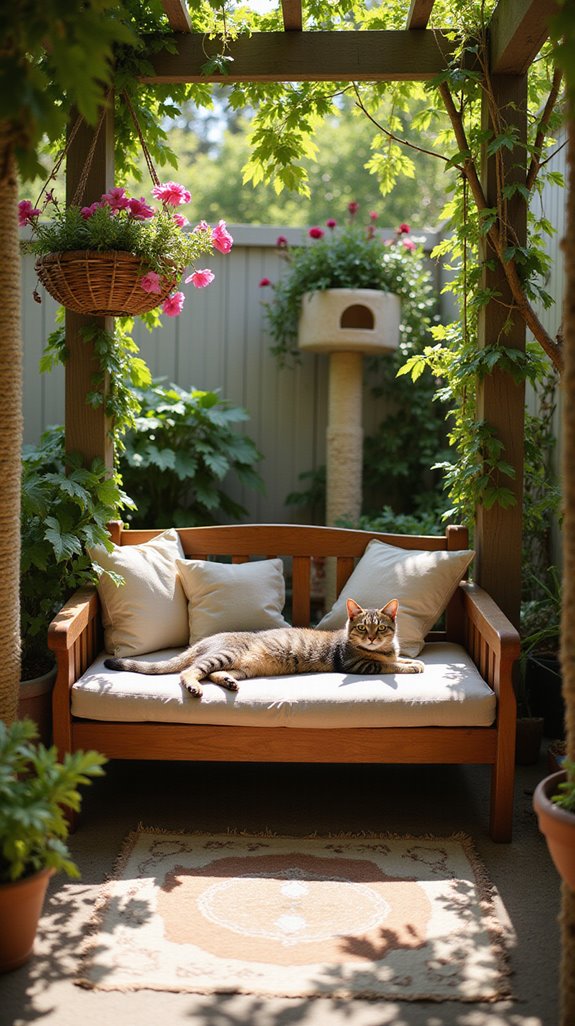 cozy sunbathing spots created