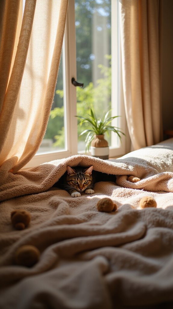 cozy under bed cat haven