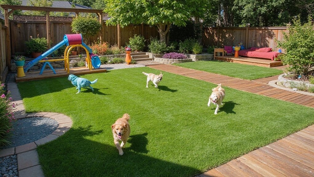 creative dog run designs