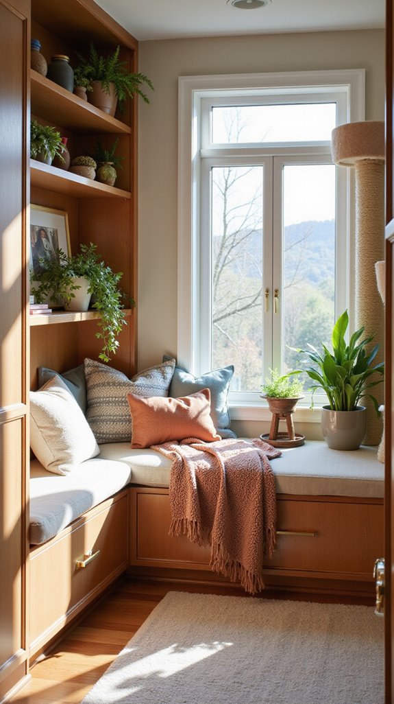 custom cat friendly built ins