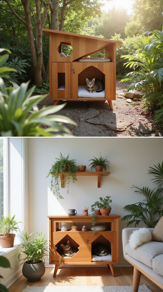 custom cozy cat house